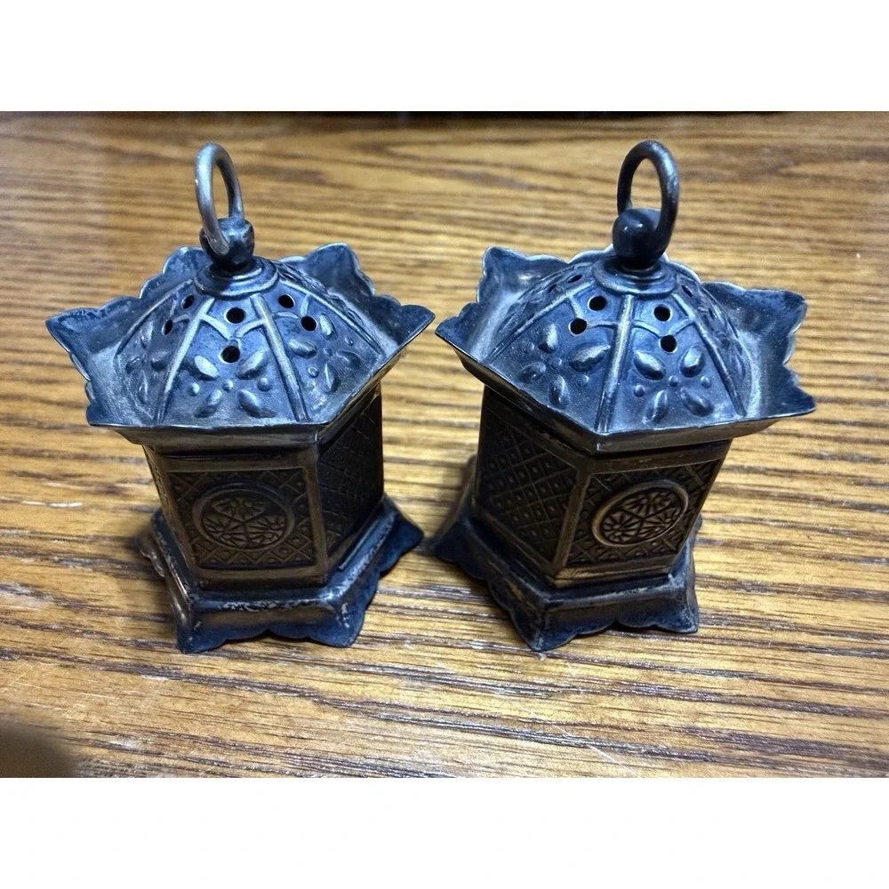 Vintage Japanese Lanterns Sterling (970) Salt/Pepper Shakers